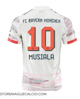 Bayern Munich Jamal Musiala #10 Maglia Gara Trasferta Repliche 2025-26 Maniche Corte